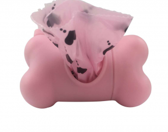 Hundekotbeutel-Behälter rosa